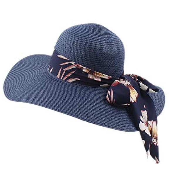 Wide Brim Straw Hat Foldable Floppy UV Protection main image 10